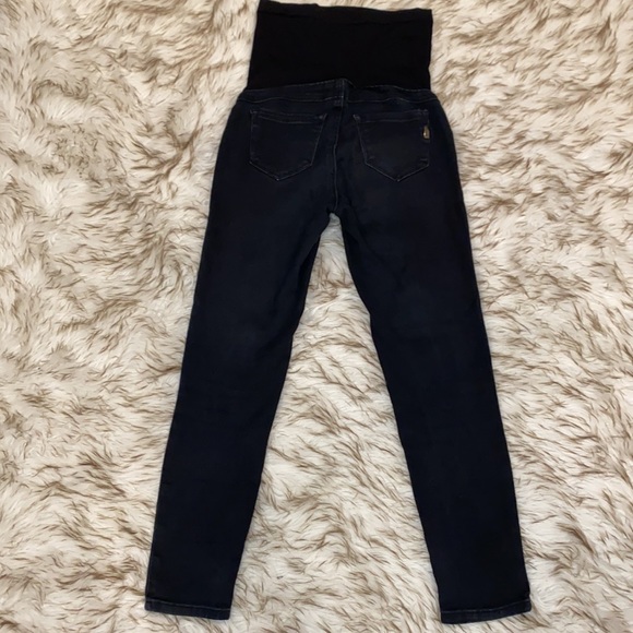 1822 Denim Maternity Jeans Stretch Skinny Jeggings Black Size 24 - Picture 4 of 8